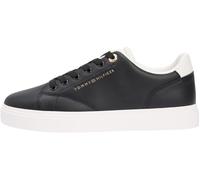 Tommy Hilfiger Femme Th Feminine Cupsole Leather Fw0fw09105 Bas, Black (Black/Ecru), 35 EU
