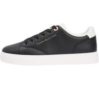 Tommy Hilfiger Femme Th Feminine Cupsole Leather Fw0fw09105 Bas, Black (Black/Ecru), 37 EU