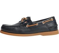 Tommy Hilfiger Femme Th Flag Boat Shoe Core Leather Fw0fw09463 Chaussures Bateau