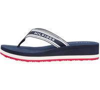 Tommy Hilfiger Femme Th Flag Print Summer Sandal Fw0fw09195 Tongs, Blue (RWB), 37 EU