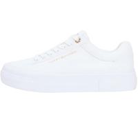 Tommy Hilfiger Femme Th Foxing Platform Canvas Fw0fw09480 Bas, White (White), 37 EU