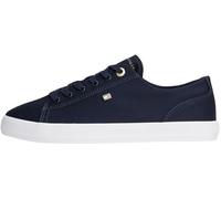 Tommy Hilfiger Femme Th Foxing Sneaker Canvas Fw0fw09170 Bas, Blue (Space Blue), 36 EU