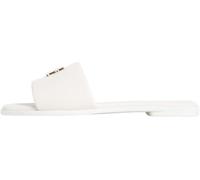 Tommy Hilfiger Femme Th Logo Hardware Leather Mule Fw0fw09292 Sandales Plates, Beige (Soft Cream), 36 EU