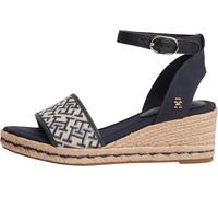 Tommy Hilfiger Femme Th Mid Espad Wedge Jacquard Fw0fw09519 Espadrilles compensées, Blue (Space Blue), 41 EU