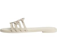 Tommy Hilfiger Femme Th Script Flat Mule LTH Fw0fw09368 Sandales Plates, Beige (Classic Beige), 38 EU