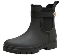 Tommy Hilfiger Femme Th Stud Rubberised Rainboot (Fw0fw08168, Noir Black, 39 EU
