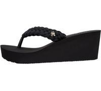 Tommy Hilfiger Femme Th Wedge Braided Summer Sandal Fw0fw09198 Tongs, Black (Black), 36 EU