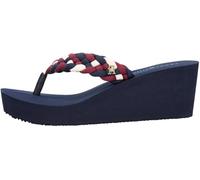 Tommy Hilfiger Femme Th Wedge Braided Summer Sandal Fw0fw09198 Tongs, Blue (RWB), 40 EU