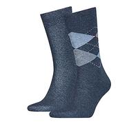 Tommy Hilfiger Classic Chaussettes, Bleu Marine, 43/46 (Lot de 2) Homme