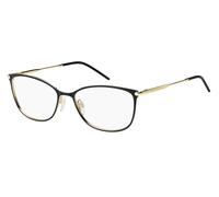 Tommy Hilfiger Femme TH 1637 2M2 Montures optiques Acier Noir/Or Cat Eye