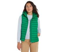 Tommy Hilfiger Femme Veste sans Manches Padded Global Stripe Matelassée, Vert (Olympic Green), S