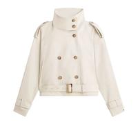 Tommy Hilfiger, Femme, Vestes, Blanc, Taille: 40 FR Water Repellent Short Trench Jacket