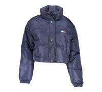 Tommy Hilfiger, Femme, Vestes, Bleu, Taille: 44 FR Doudoune Femme Bleue Manches Courtes