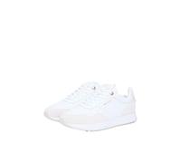 Tommy Hilfiger Femmes Monogram Mix Material Runner FW0FW09267 Low Top, Blanc (Blanc), 40, White, 40 EU