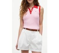 Tommy Hilfiger Fine Cable Sleeve Classic Pink Taille: S | Polos Outlet | Femme | Rose