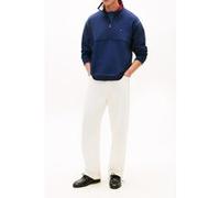 Tommy Hilfiger Flag 1/4 Zip Carbon Navy Taille: XL | Pulls Outlet | Homme | Bleu