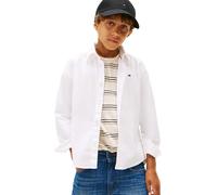 Tommy Hilfiger Flag Oxford Shirt Ls Kb0kb10192 Chemise L/S, White (White), 5 Ans Garçon