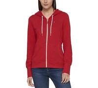 Tommy Hilfiger Flag Zip Hoodie Sweatshirt à Capuche, Rouge écarlate, XXL Femme