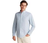 Tommy Hilfiger Flex Poplin Classic STP RF Shirt Mw0Mw37549 Chemise L/S, Blue (Nouveau Green/Multi), M Homme