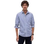 Tommy Hilfiger Chemise Flex Poplin Classic MW0MW42440 S/S Bleu (Wedge Blue/Stripe) XL Homme