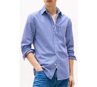 Tommy Hilfiger Flex Poplin Gingham Long Sleeve Shirt Regular Fit Blue Taille: M | Casual chemises Outlet | Homme | Bleu