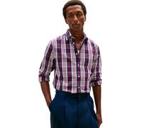 Tommy Hilfiger Flex Poplin Medium Check Shirt Mw0mw41712 Chemise L/S Homme (Lot de 1)