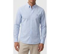 Tommy Hilfiger Flex Poplin Shirt Sweet Blue/check Taille: L | Chemises d'affaires Outlet | Homme | Bleu