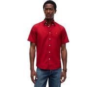Tommy Hilfiger Flex Poplin Solid Mw0mw37584 S/S T-Shirt pour Homme, Rouge (Regatta Red), Taille M