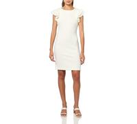 Tommy Hilfiger Flutter Sleeve Scuba Dress Robe, Blanc Ivoire, 40 Femme