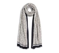 TOMMY HILFIGER Foulard 'TH Monogram' bleu marine / bleu clair / gris, Taille One Size