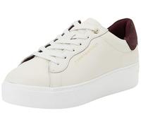 Tommy Hilfiger Fw0fw09021 Baskets Basses à Semelle compensée Chic pour Femme, Marzemino crème Douce Beige, 39 EU