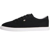 Tommy Hilfiger FW0FW09102 Chaussures Basses en Toile pour Femme Th Low Profile Vulc Canvas Noir Taille 35