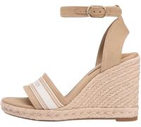Tommy Hilfiger Femme High Wedge Espad Webbing Fw0fw09342 Espadrilles compensées, Khaki (Safari Canvas), 39 EU