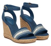 TOMMY HILFIGER FW0FW093421CD Espadrilles À Plateforme En Denim, Logo