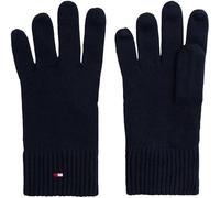 Tommy Hilfiger Gants Homme Essentials Flag avec Cachemire, Bleu (Space Blue), Taille Unique
