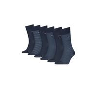 Tommy Hilfiger Giftbox Birdeye Classic Sock, Bleu Marine, 39-42 (Lot de 6) Hommes