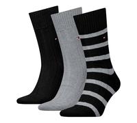 Tommy Hilfiger Giftbox Bootsock Classic Sock, Noir, 39-42 (Lot de 3) Hommes