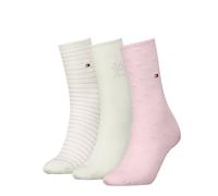 Tommy Hilfiger Giftbox Classic Sock, Rose, 35-38 (Lot de 3) Femmes
