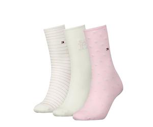 Tommy Hilfiger Giftbox Classic Sock, Rose, 39-42 (Lot de 3) Femmes