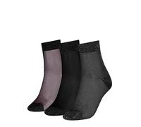 Tommy Hilfiger Gifting Chaussettes Courtes, Noir, 35-38 (Lot de 3) Femmes