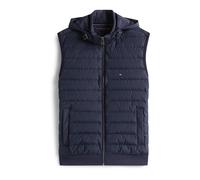 Tommy Hilfiger Veste sans Manches Homme Mix Media Gilet avec Col Montant, Bleu (Desert Sky), XXL