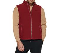 Tommy Hilfiger Lightweight Polar Fleece Vest Gilet en Polaire, Rouge, XS Homme