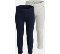 Tommy Hilfiger Girls 2 Pack Leggings Dark Night Navy/light Grey Heather Taille: 3 | Pantalons Outlet | Unisex | Le Noir