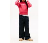 Tommy Hilfiger Girls High Rib Hem Crew Neck Vintage Cerise Taille: 8Y | Pulls Outlet | kids | Rose