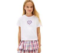 Tommy Hilfiger Girls Tommy Heart Embro Tee SS KG0KG09280 White (White) 18 Month