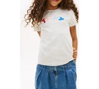Tommy Hilfiger Girls Tommy Puff Print Tee Light Grey Heather Taille: 6 | T-Shirts Outlet | Unisex | Gris