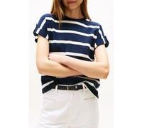 Tommy Hilfiger Gold Button Mdrn Regular Fit T-shirt Navy Taille: XL | T-shirts Outlet | Femme | Bleu