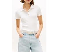 Tommy Hilfiger Gold Button Slim Ss Ecru Taille: XS | Polos Outlet | Femme | Marron