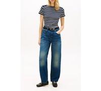 Tommy Hilfiger Gold Button Slim Ss Tee Breton Stripe Dark Night/ecru Taille: L | Chemises Outlet | Femme | Le Noir