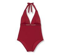 Tommy Hilfiger Halter One Piece (EXT Tailles) UW0UW05850, Rouge, M, Rouge (Regatta Red), M